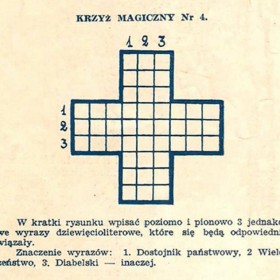 Magical Cross Nr. 4 (women’s magazine, Poland, 1936)