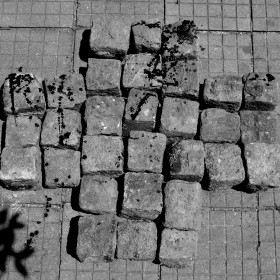 Laibach Granite Stone Cross (from the streets of Sofia)
