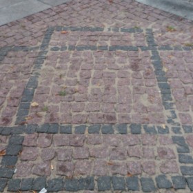 Street in Słupsk, North Poland